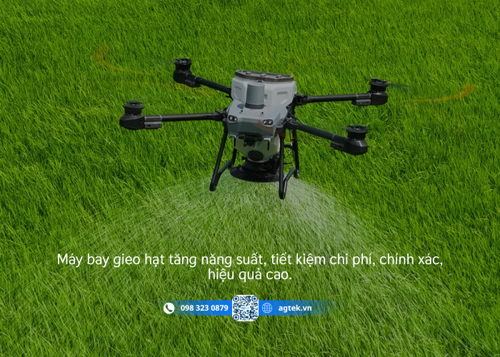 Lợi ích của máy bay gieo hạt sạ lúa