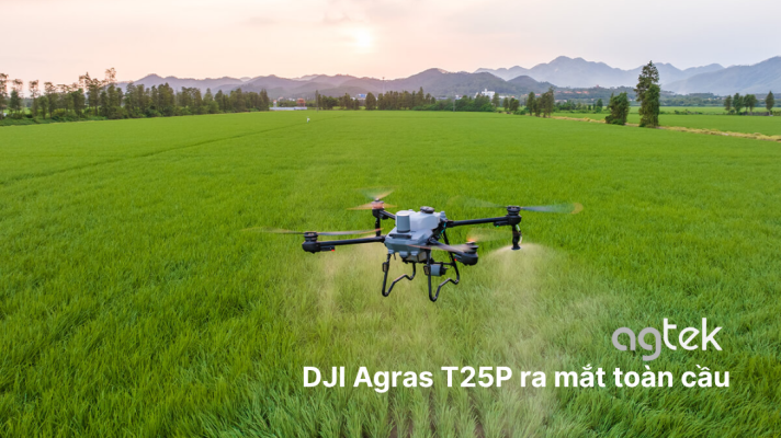 DJI Agras T25P ra mắt toàn cầu, máy bay phun thuốc DJI T25P