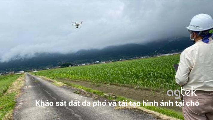 Khảo sát đất đa phổ và tái tạo hình ảnh tại chỗ bằng DJI Terra, lập bản đồ bằng máy bay không người lái 