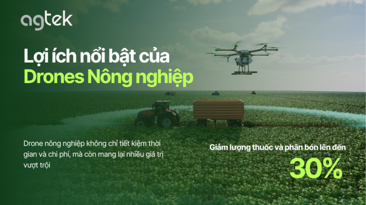 Tổng hợp kiến thức về Drone nông nghiệp - Lợi ích nổi bật của drone nông nghiệp