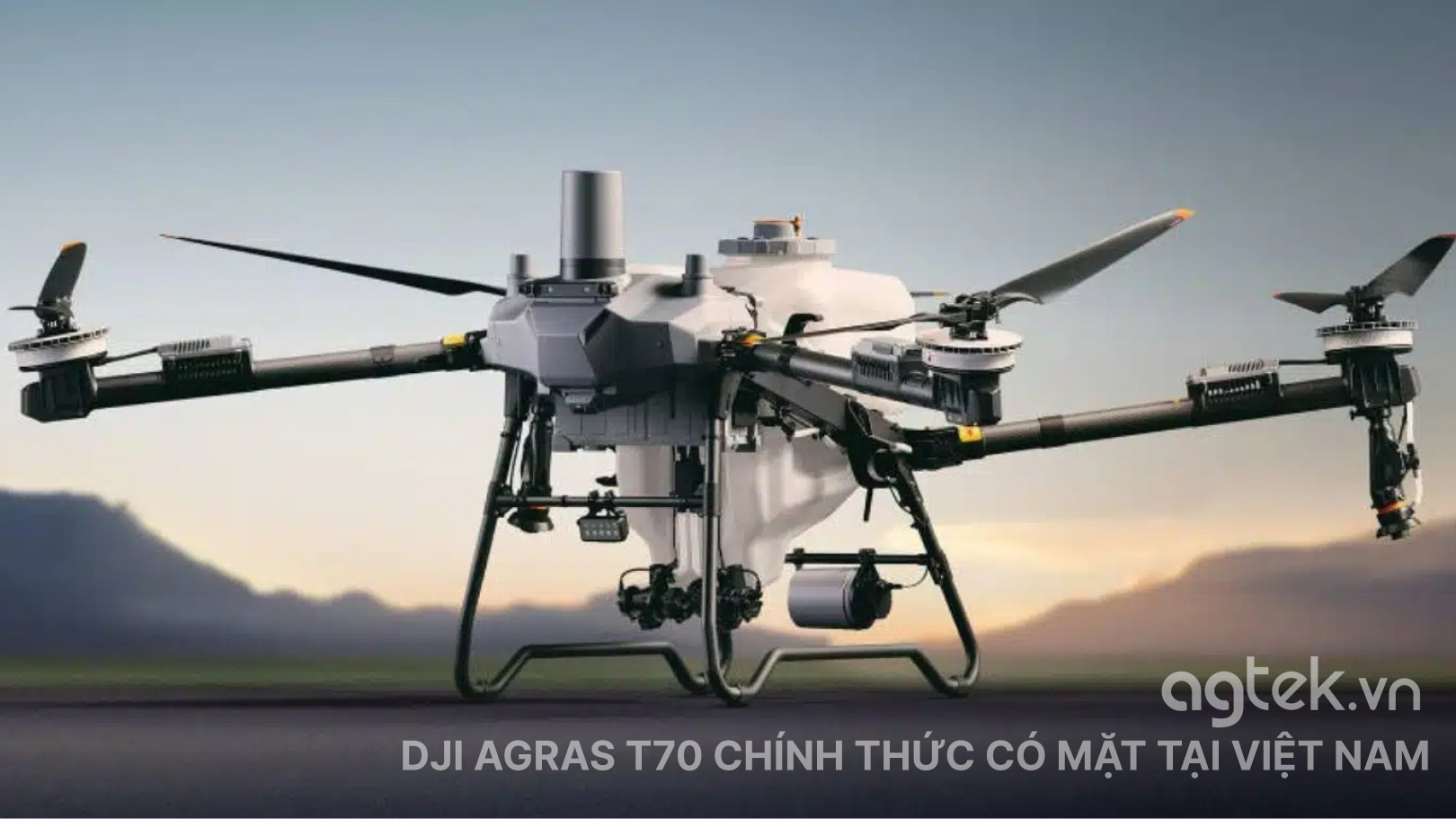 Máy bay nông nghiệp DJI Agras T70 chính thức ra mắt thị trường Việt Nam
