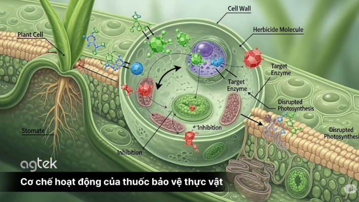 Cơ chế hoạt động của thuốc bảo vệ thực vật