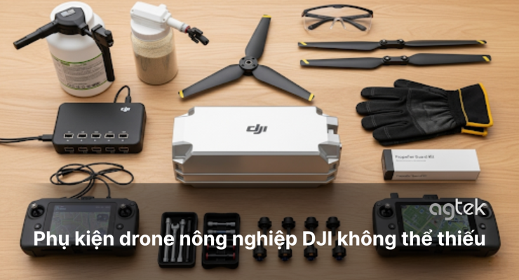 Phụ kiện drone nông nghiệp DJI không thể thiếu