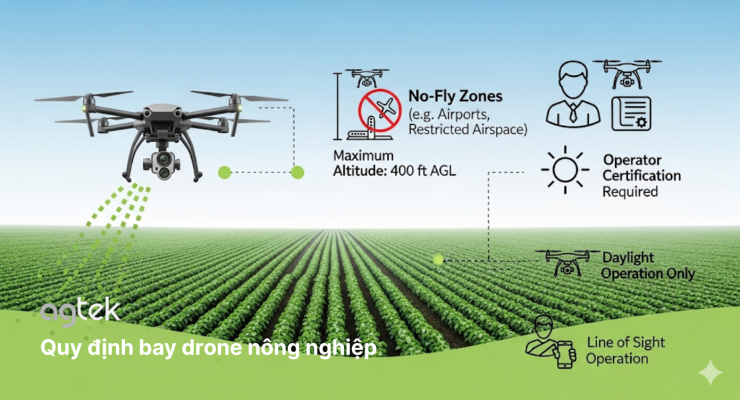 quy định bay drone nông nghiệp, dịch vụ bay drone, dịch vụ cấp phép bay drone