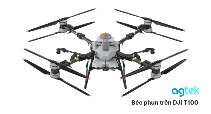 Béc phun trên DJI T100 , VÒI PHUN LY TÂM, HỆ THỐNG 4 VÒI PHUN