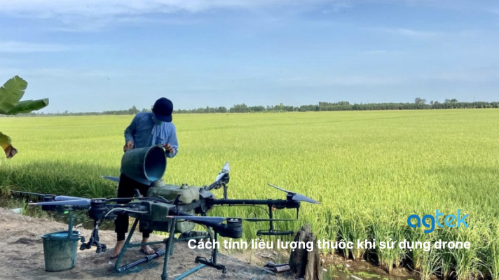 Cách tính liều lượng thuốc khi sử dụng drone nông nghiệp, máy bay nông nghiệp, pha thuốc cho máy bay