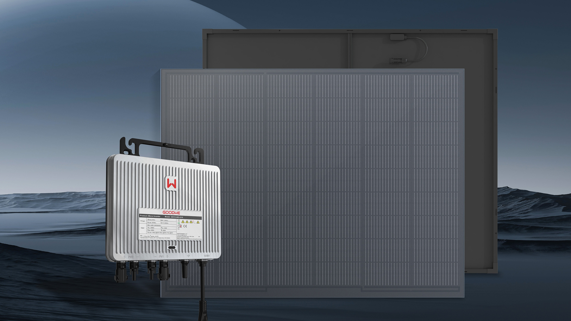 Micro inverter 2 trong 1 goodwe