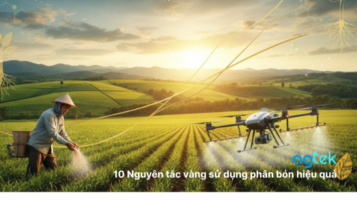 Sử dụng phân bón hiệu quả, 10 nguyên tắc vàng và công nghệ drone