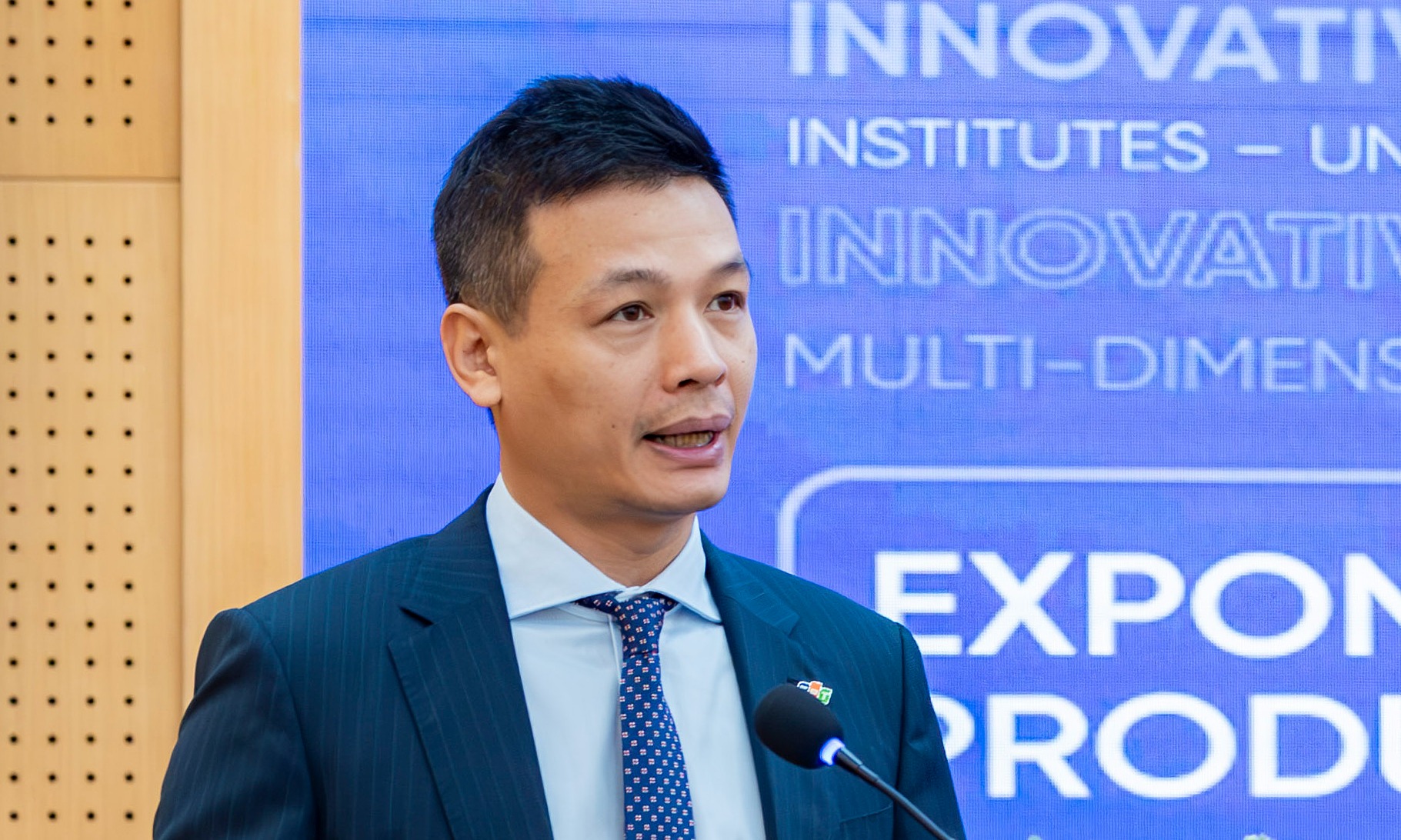 Vũ Anh Tú, Giám đốc công nghệ Tập đoàn FPT phát biểu tại sự kiện về Nền kinh tế bay tầm thấp