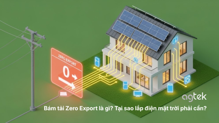 Giải pháp bám tải Zero Export là gì? Tại sao lắp điện mặt trời phải cần? ĐIỆN MẶT TRỜI, HÒA LƯỚI, LƯU TRỮ