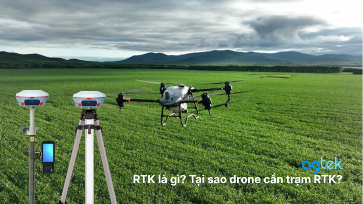 RTK là gì Tại sao máy bay phun thuốc bắt buộc có trạm RTK