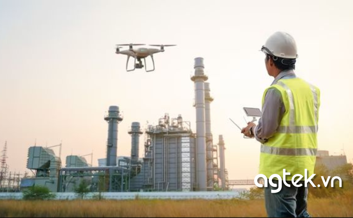 Máy bay tuần tra khảo sát công trình xây dựng và hạ tầng quy mô lớn