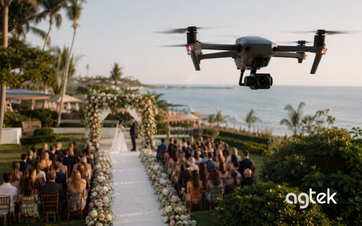 Góc quay flycam lưu giữ ngày cưới đẹp