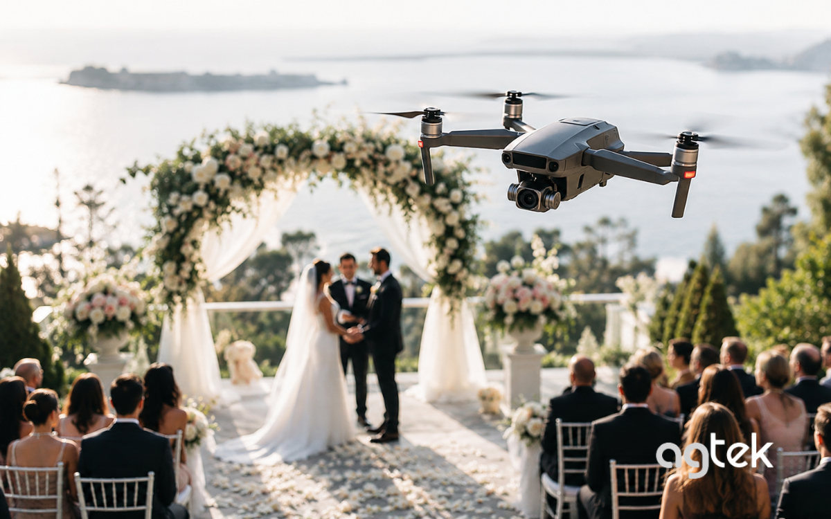Toàn cảnh tiệc cưới nhìn từ flycam cao