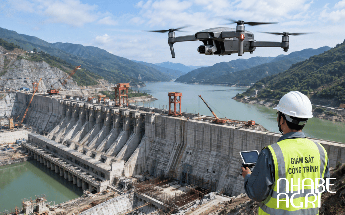 drone kiểm tra khu vực khó tiếp cận