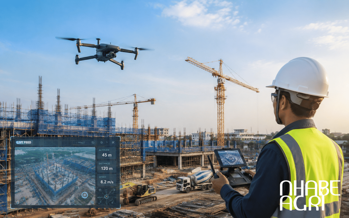 UAV hỗ trợ khảo sát hiện trạng trước và sau thi công.