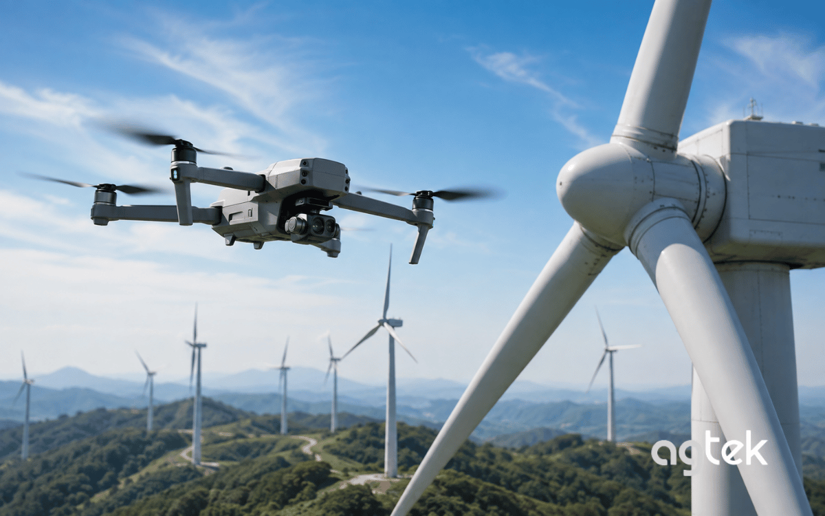 AGTEK cung cấp giải pháp drone phục vụ kiểm tra điện gió.