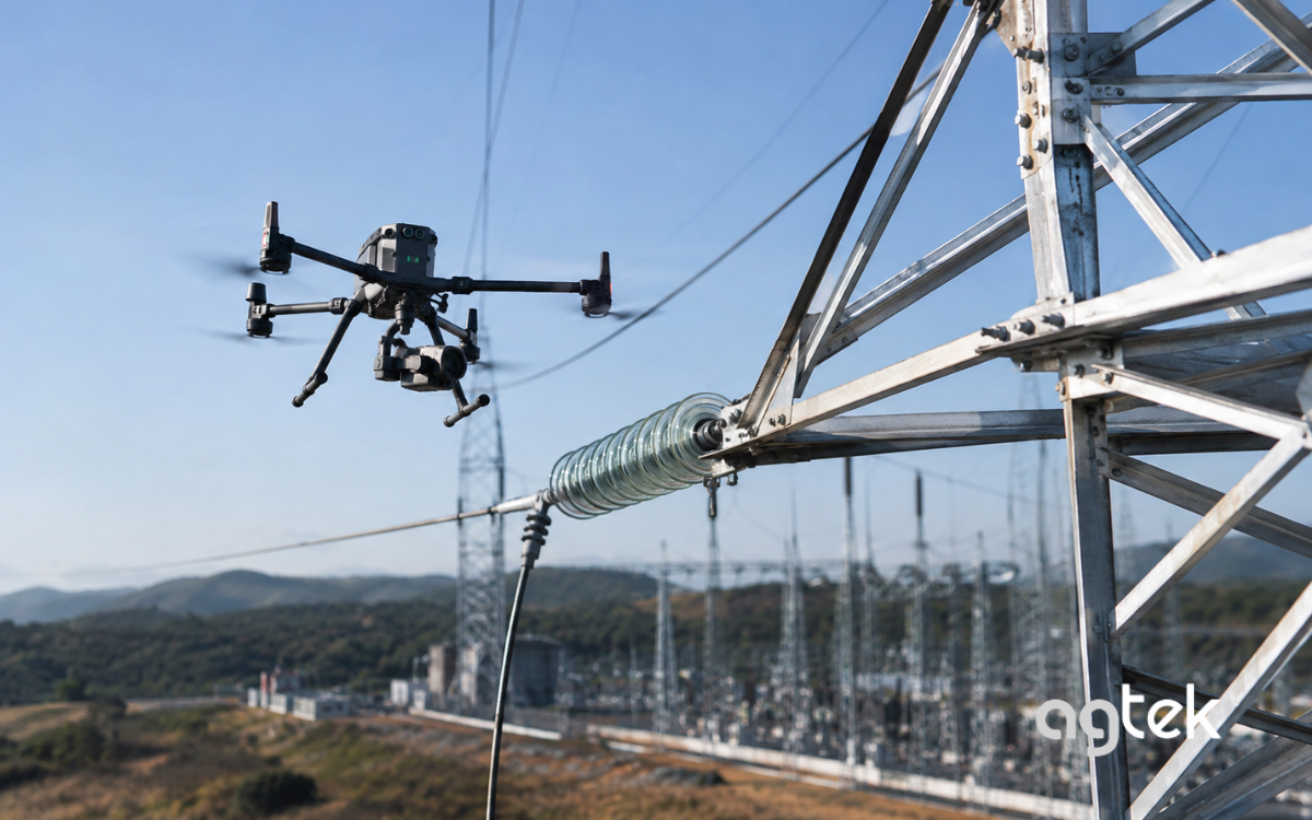 Drone kiểm tra đường dây điện trên cao