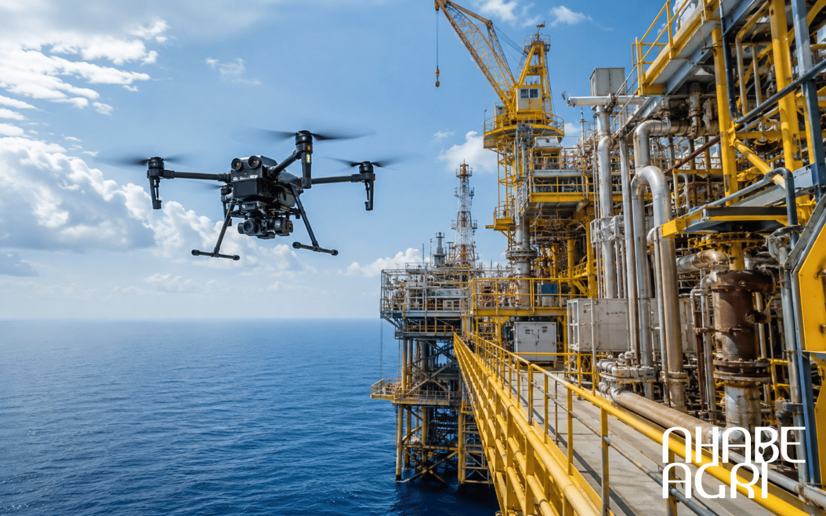 Drone kiểm tra giàn khoan bao quát
