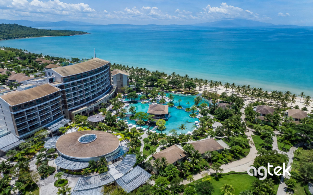 Quay resort ven biển bằng flycam chuyên nghiệp