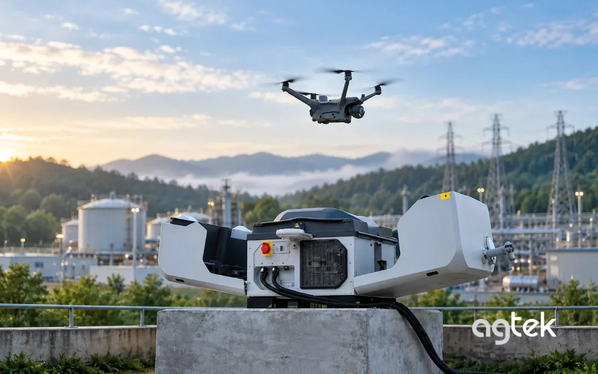 DJI Dock 4 hỗ trợ triển khai drone từ xa.
