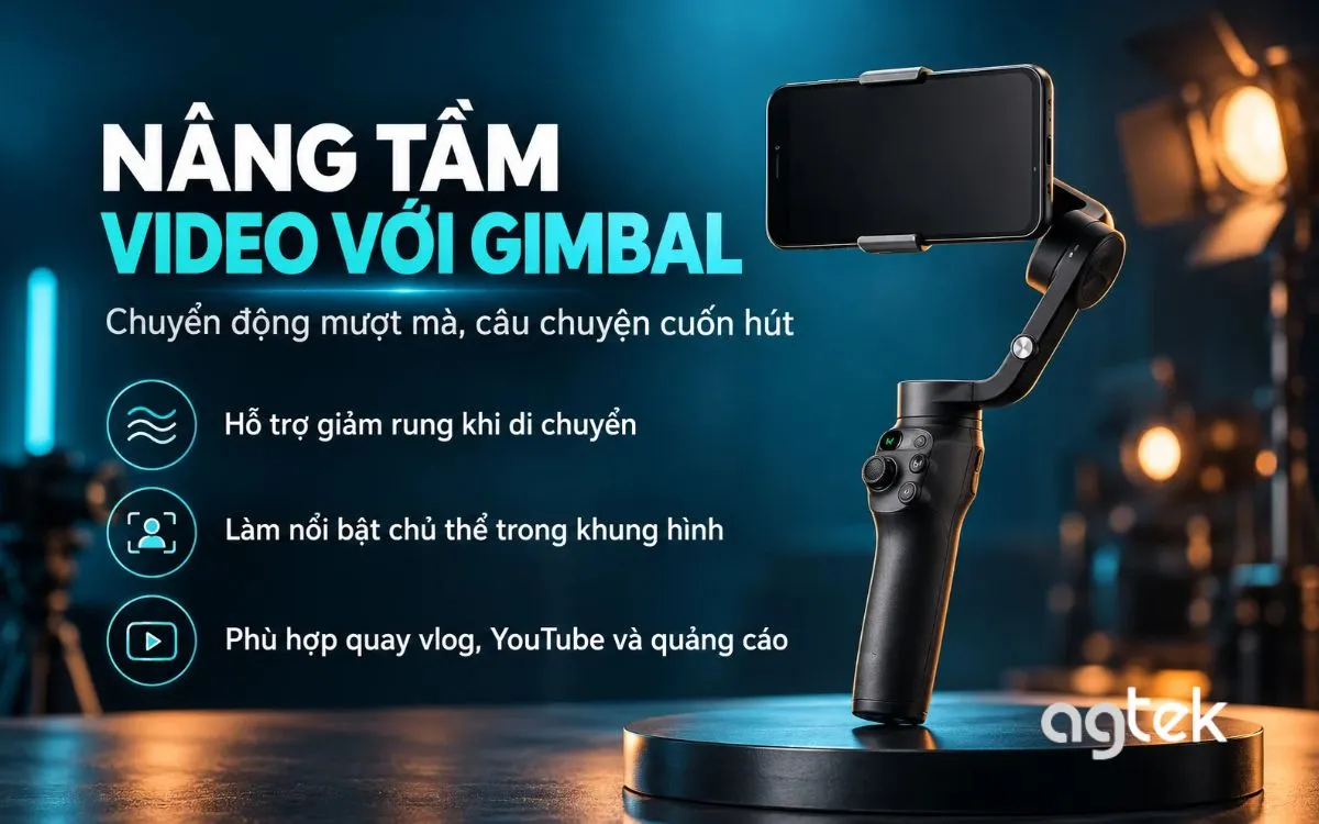 DJI Gimbal dành cho nhu cầu quay bằng điện thoại.