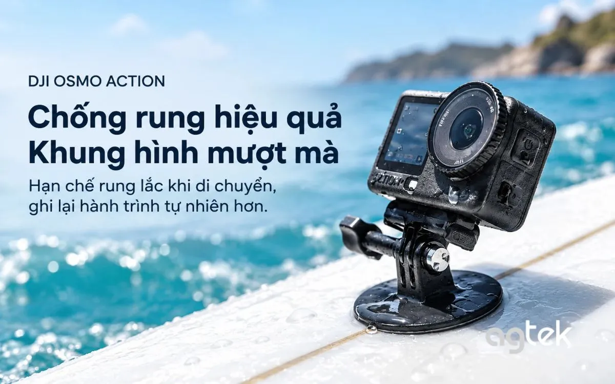 DJI action 4 chống nước tới 18m