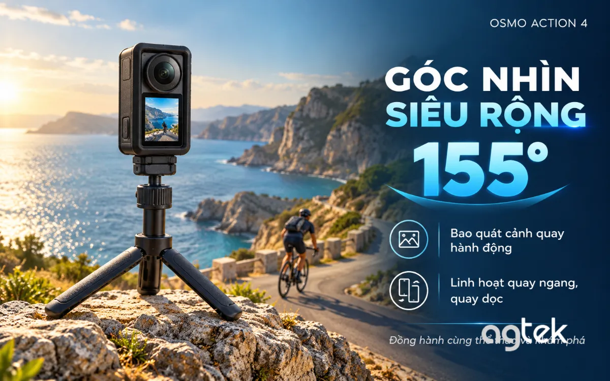 Tham khảo giá DJI Osmo Action 4 và phụ kiện tại AGTEK.