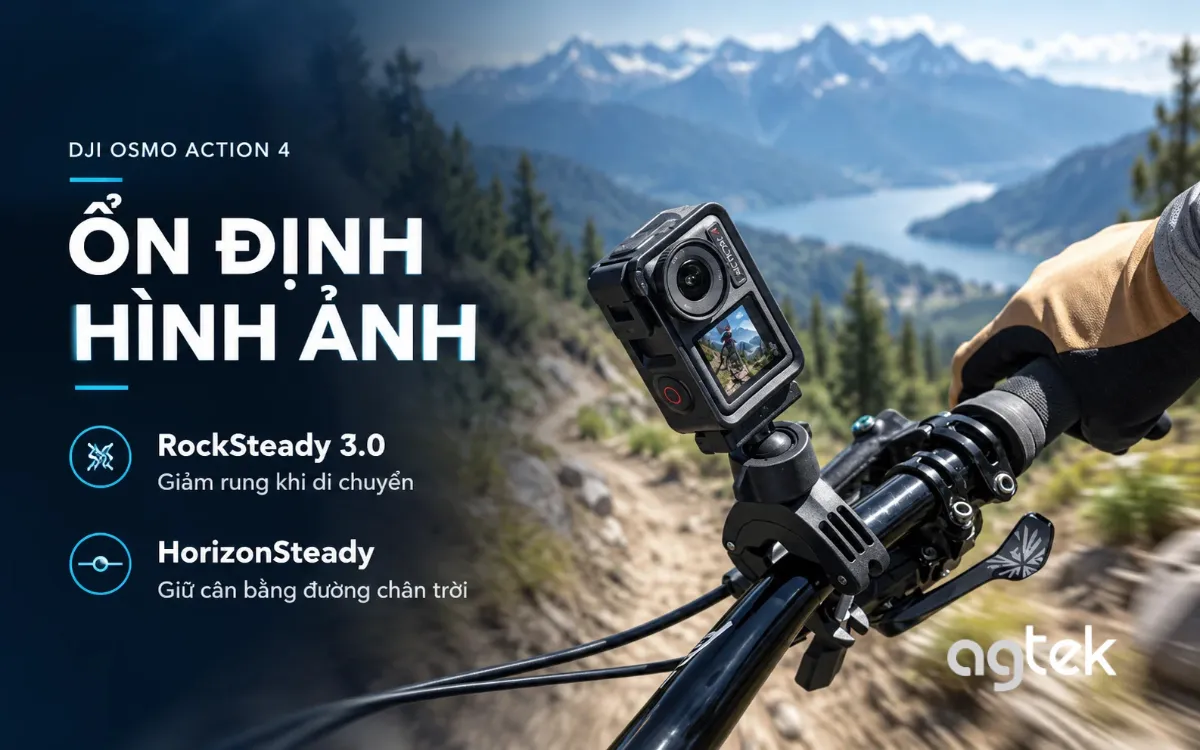 DJI Osmo Action 4 nhỏ gọn, thuận tiện mang theo khi du lịch.