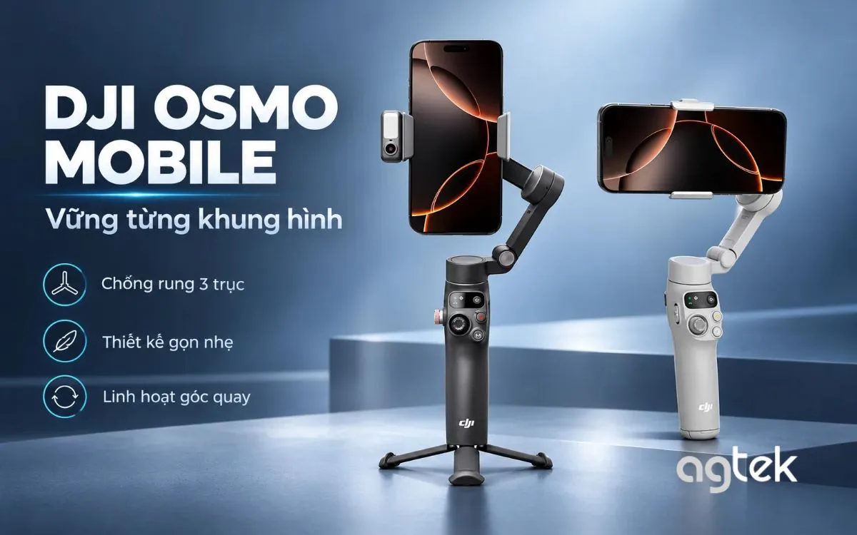 DJI Osmo Mobile: Đánh giá, giá và cách chọn gimbal