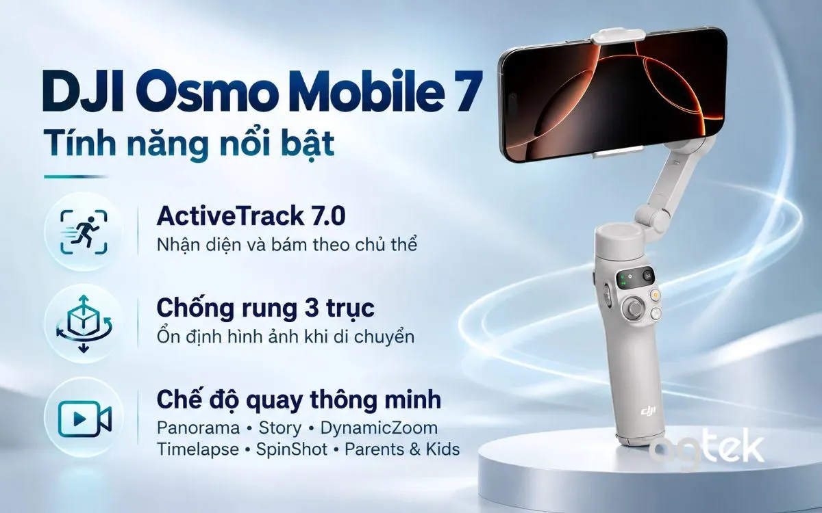 DJI Osmo Mobile kết hợp kỹ thuật di chuyển để tạo cảnh quay ổn định.