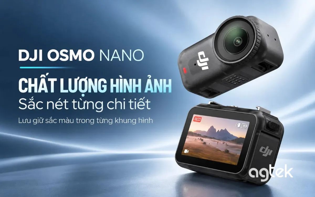 Thiết kế từ tính DJI Osmo Nano giúp gắn nhanh.