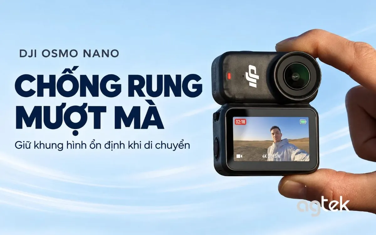 Chống rung điện tử hỗ trợ cảnh quay di chuyển.