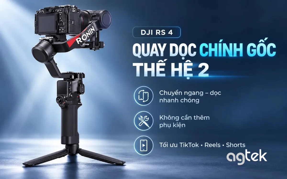 DJI RS 4: Đánh giá, giá bán và tư vấn chọn mua | AGTEK