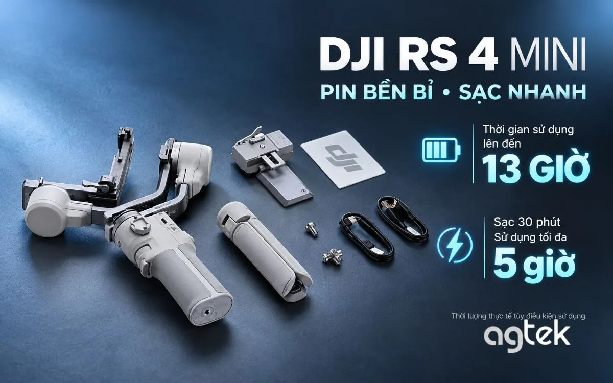 DJI RS 4 Mini nhỏ gọn và kinh nghiệm chọn mua
