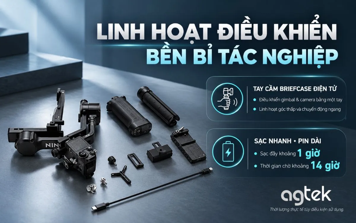 Khóa trục tự động thế hệ hai trên DJI RS 5.