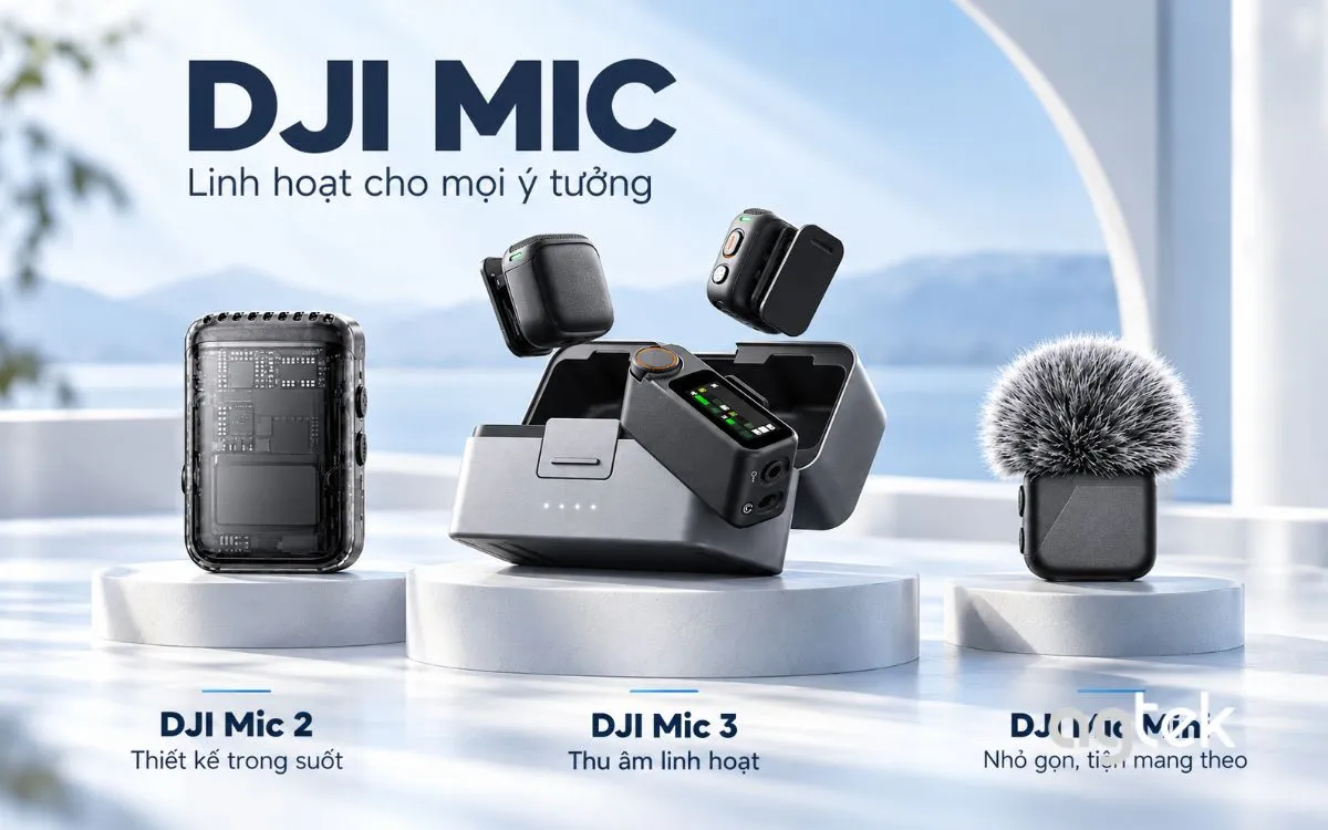 DJI Mic: So sánh Mic Mini, Mic 2, Mic 3 và cách chọn