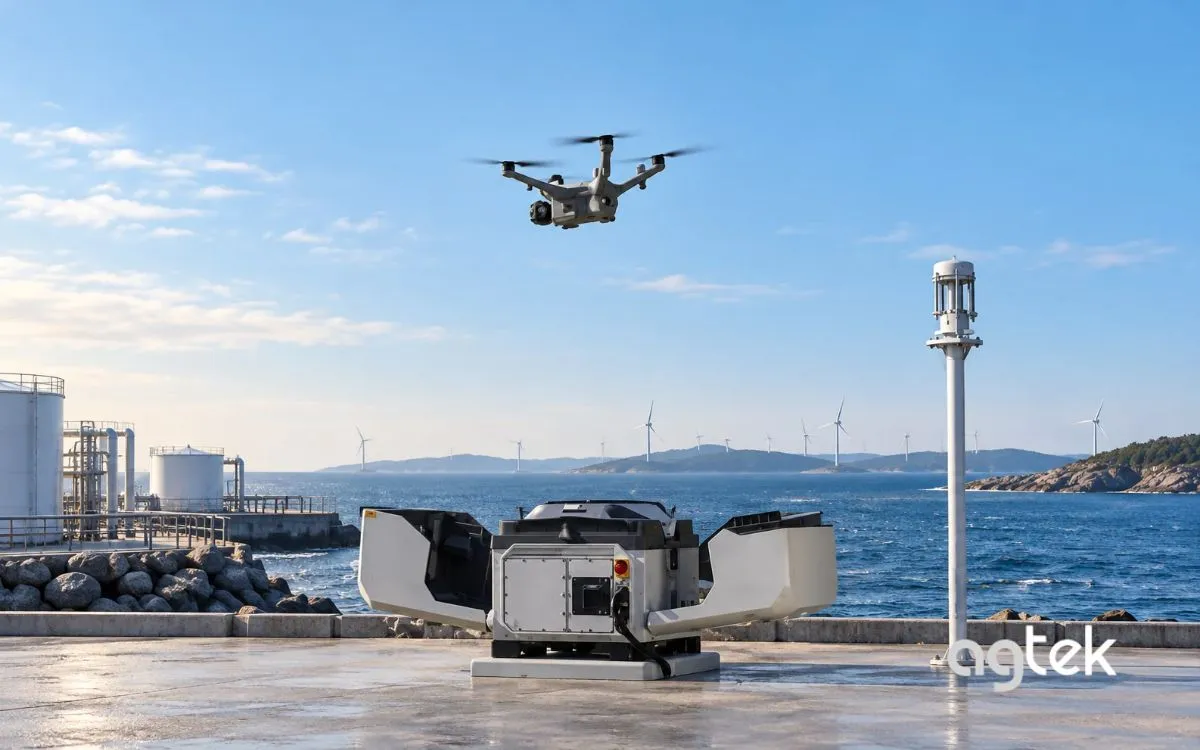DJI Dock 4 hỗ trợ kiểm tra trạm điện từ xa.