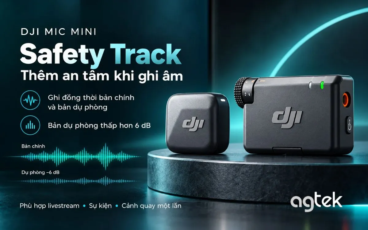 Trải nghiệm thu âm cùng DJI Mic Mini ngoài trời.