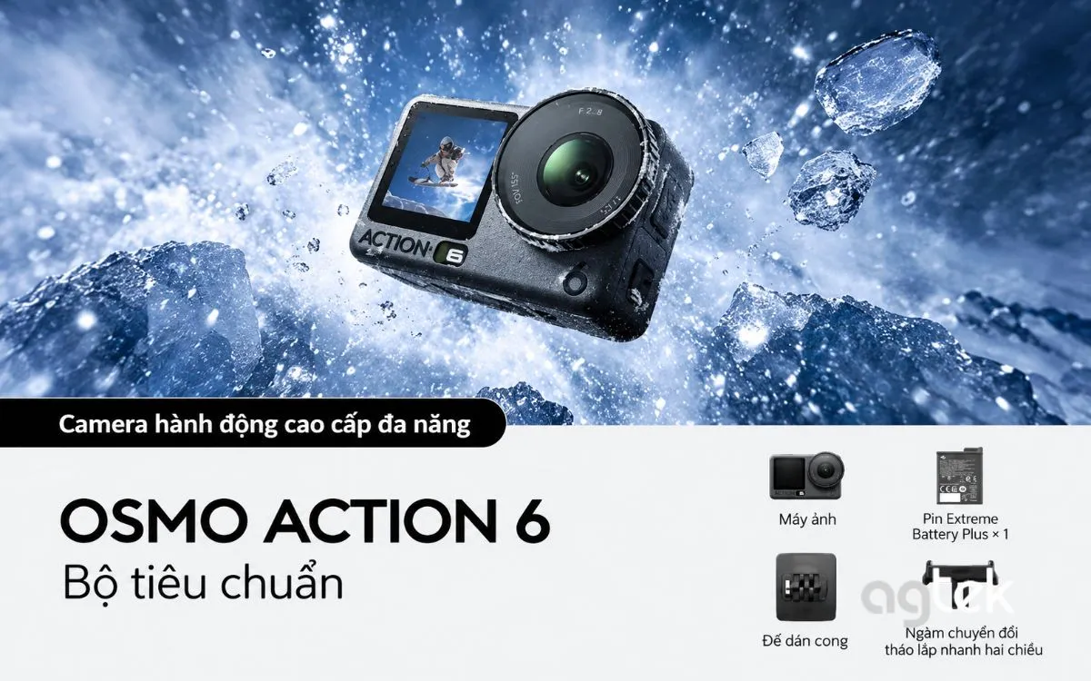DJI Osmo Action 6 phục vụ quay vlog du lịch.