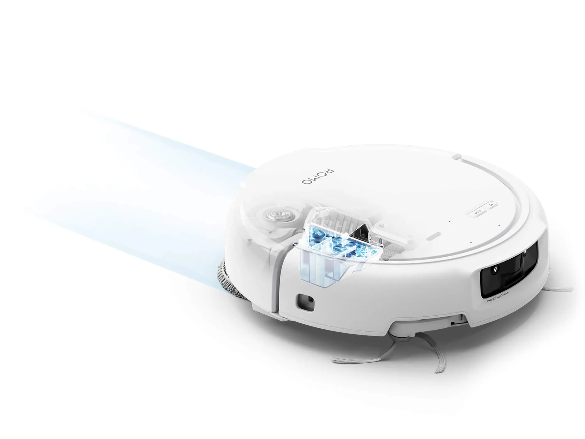 Bình nước trên robot dung tích lớn 164 mL, lau sâu liên tục
